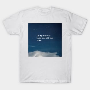 In my heart - Fitzgerald in the night sky T-Shirt